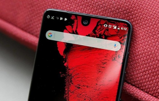 Essential планирует переднюю камеру, встроенную в дисплей
